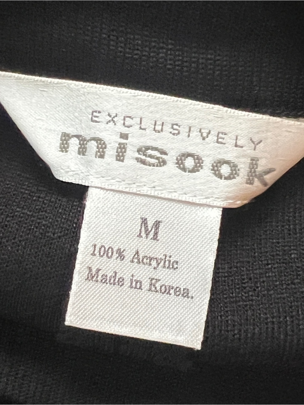 EXCLUSIVELY MISOOK Black Knit Stretch Elastic Waist Straight Leg Pants M - Picture 4 of 11